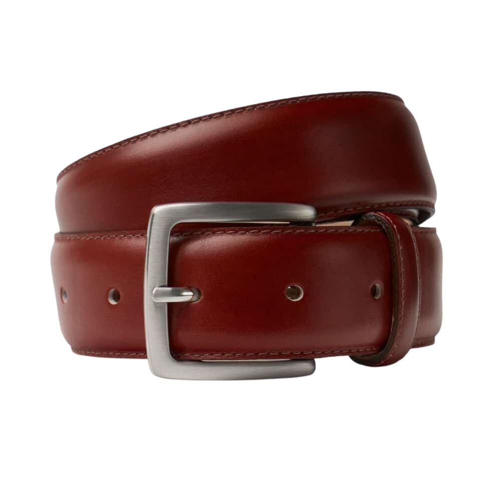 Cheaney Dark Leaf Belt with Silver Buckle