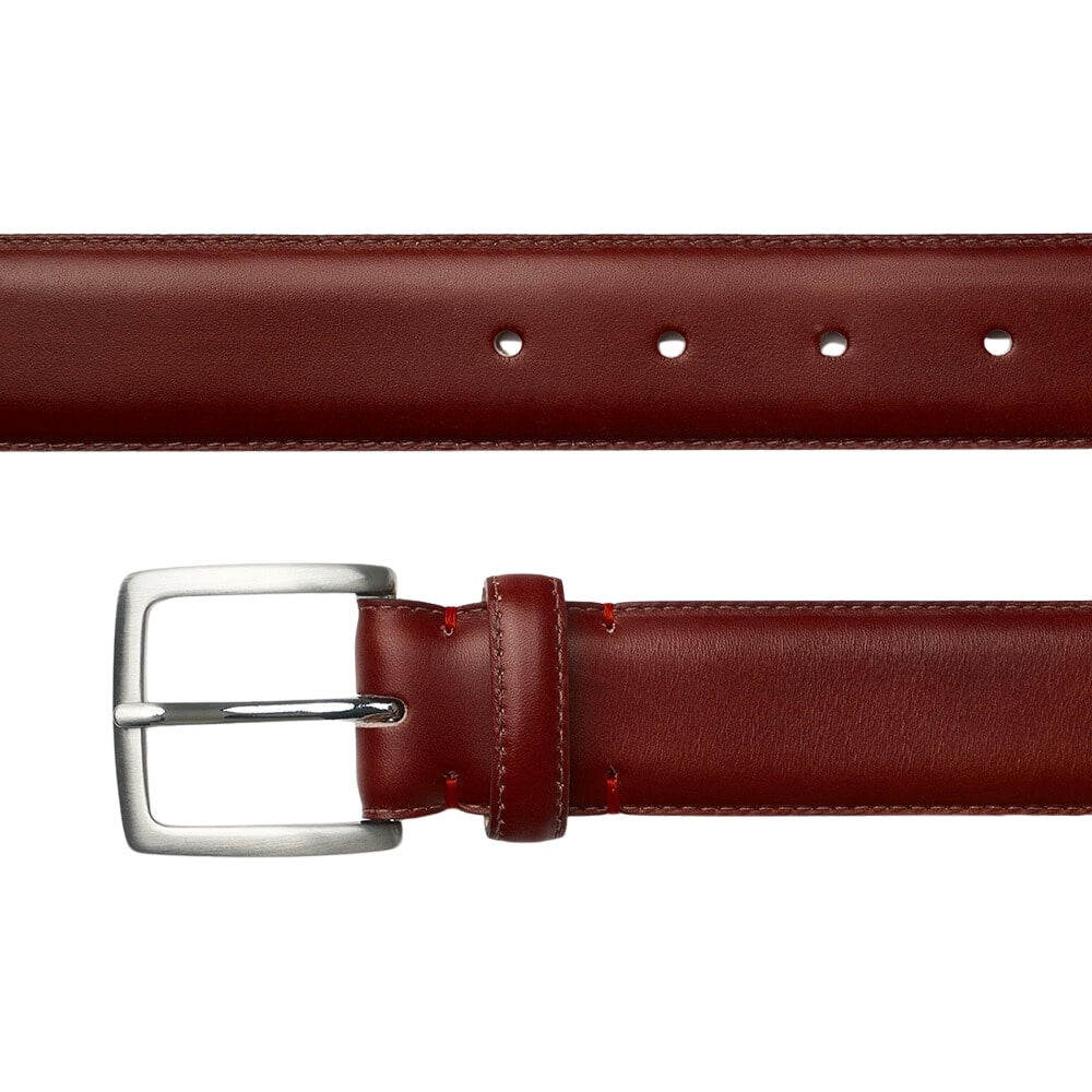 Cheaney Dark Leaf Belt with Silver Buckle 2