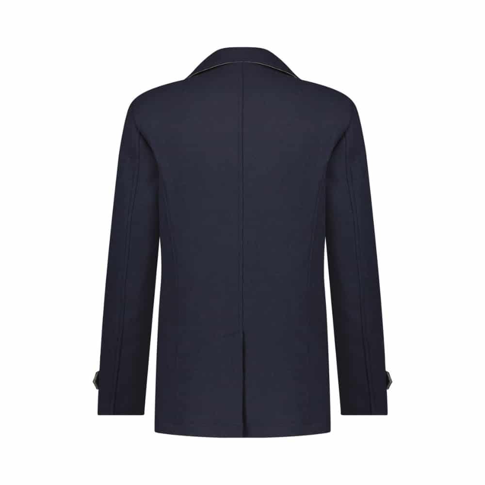 A Fish Named Fred On Stage Navy Pea Coat | Menswear Online