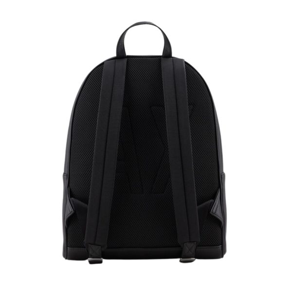 Armani Exchange Semi Rigid External Pocket Black Backpack 2