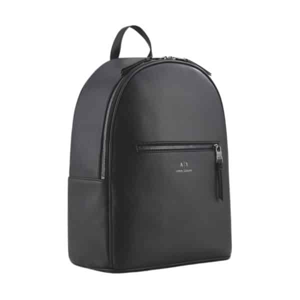 Armani Exchange Semi Rigid External Pocket Black Backpack 3