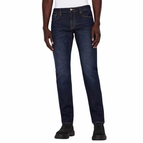 Armani Exchange Slim Fit Dark Indigo Denim Jeans 2