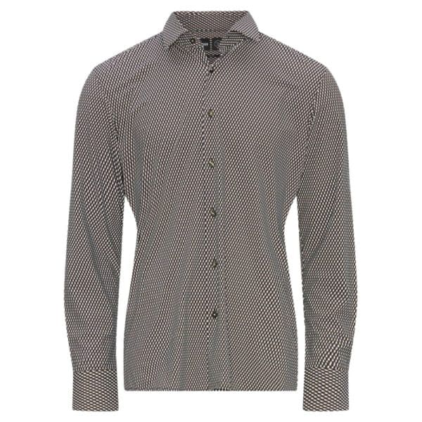BOSS SLIM FIT SHIRT IN PRINTED PERFORMANCE STRETCH FABRIC