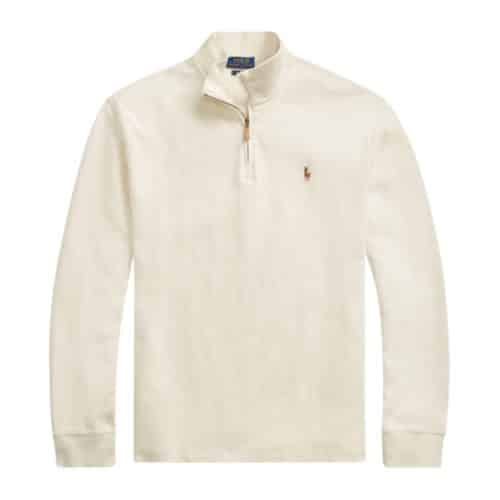 Ralph Lauren POLO RALPH LAUREN ESTATE RIB half-zip sweatshirt, sweatshirt, men's XL size cotton Beige type Vintage Second Hand main image 1