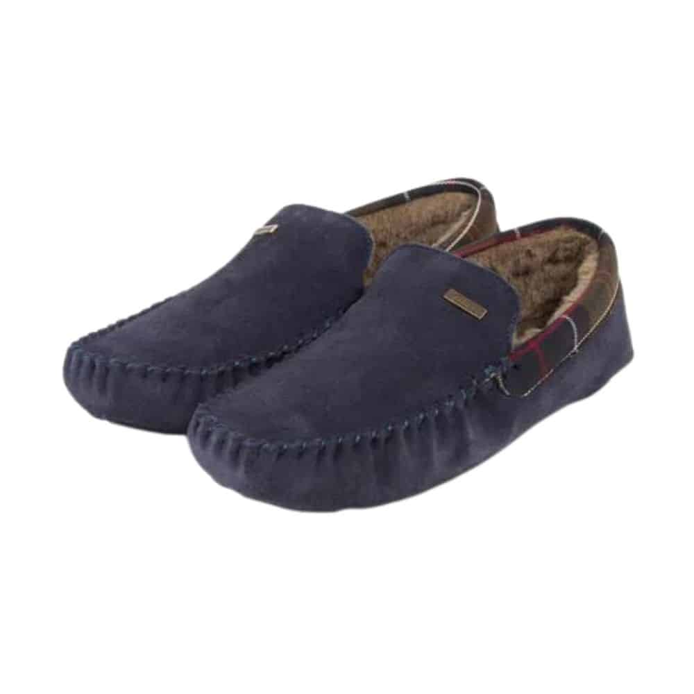 Barbour Monty Navy Slippers 3