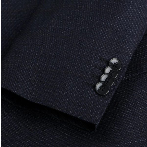 Boss 2p Plain Check Dark blue Suit 5