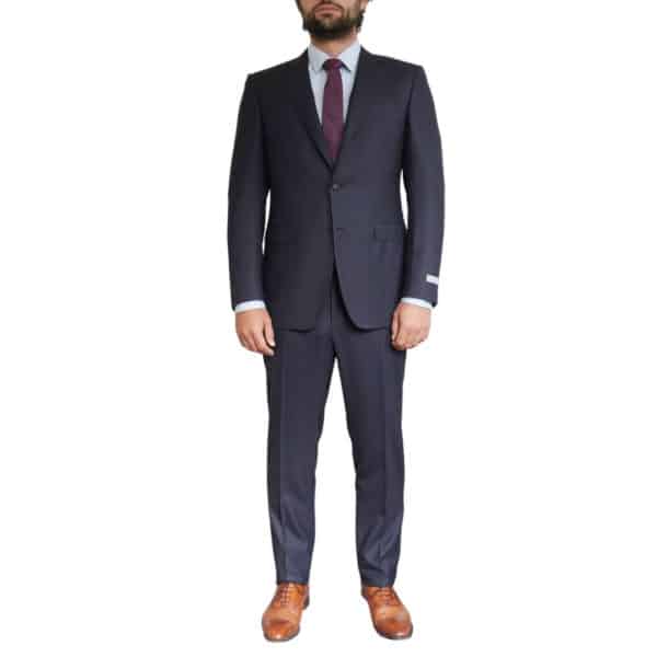 Canali Impeccable Wool Slim Fit Midnight Blue Suit 4