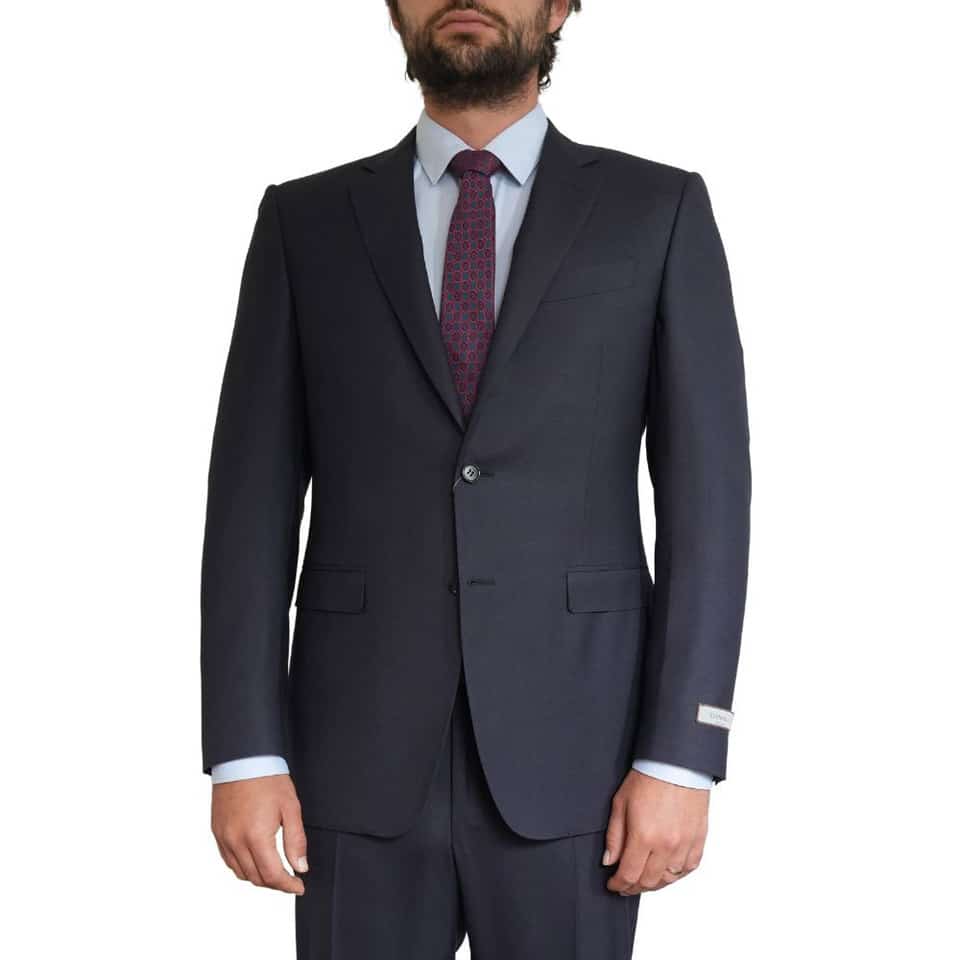 Canali Impeccable Wool Slim Fit Midnight Blue Suit 5