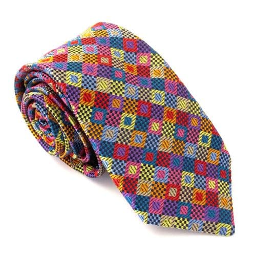 Van Buck Multicolour Squares Tie