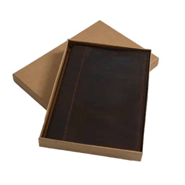 WARWICKS HERITAGE LEATHER COPPER BOOK COVER 1