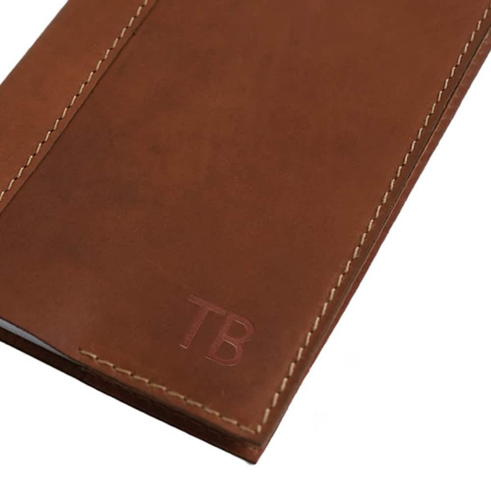 Warwicks light brown notebook