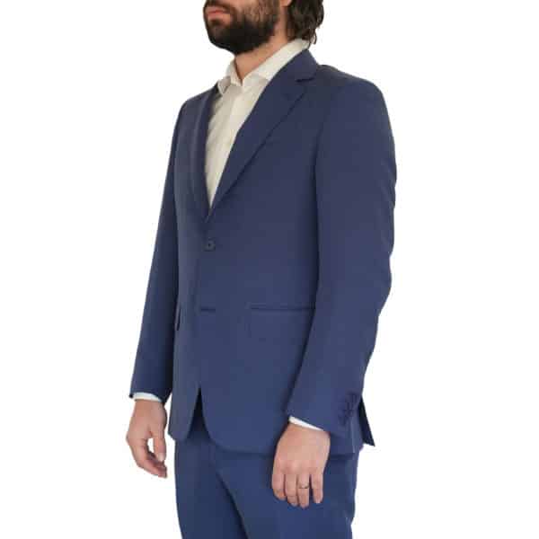 Canali Exclusive Silk Linen Royal Blue Suit 1