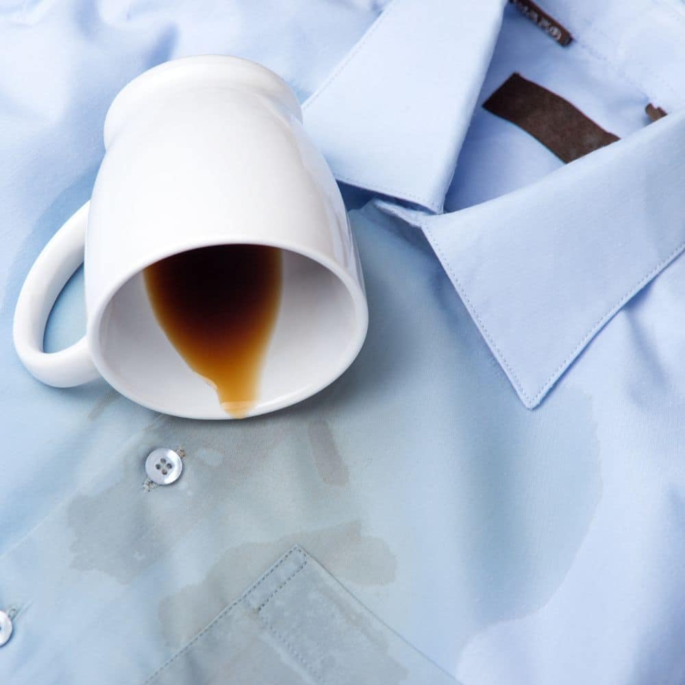 Coffee spill shirt care guide menswearonline