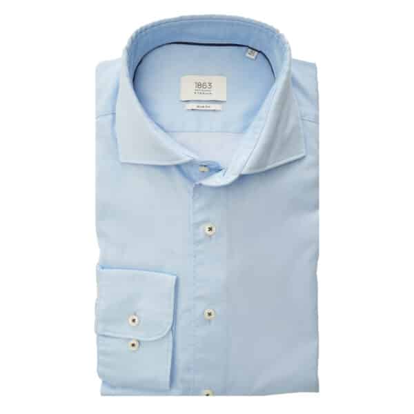Eterna 1863 Super Soft Cotton Slim Fit Blue Shirt