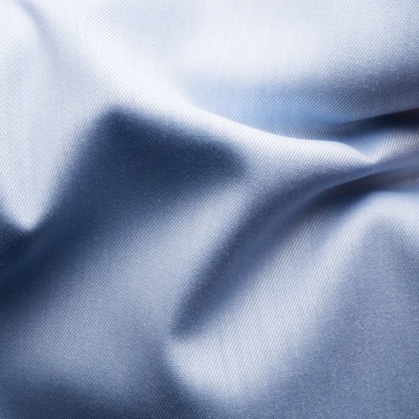 Eton Signature Twill Slim Fit White Floral Contrast Details Light Blue Shirt 3