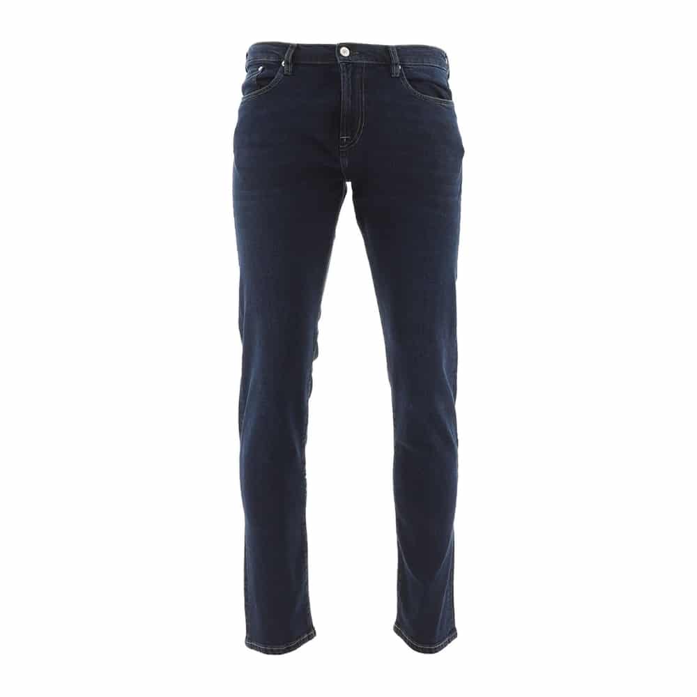 PAUL SMITH Tapered Fit Stretch Wash Dark Blue Jeans