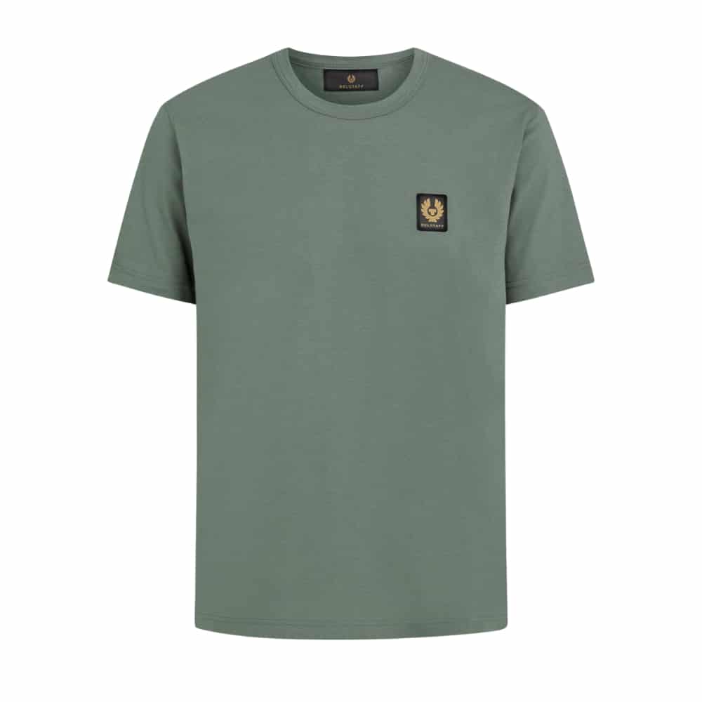 Belstaff Cotton Jersey Mineral Green T Shirt