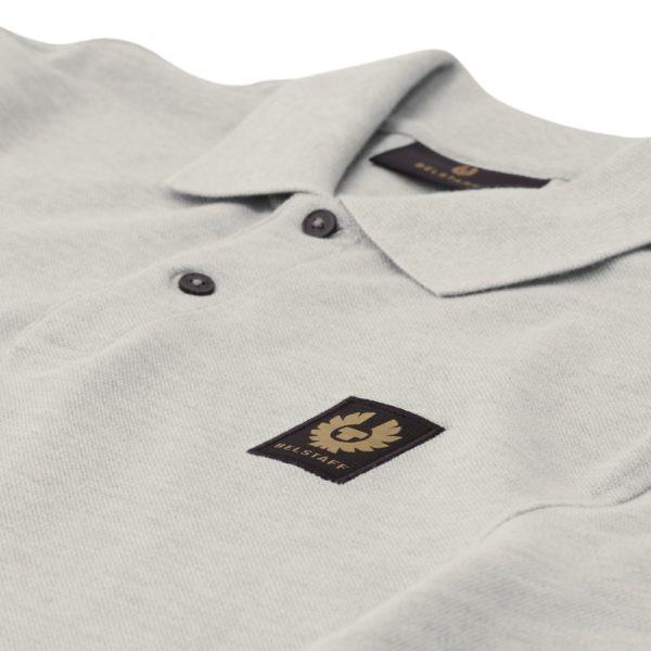 Belstaff Cotton Pique Old Silver Heather Polo 3
