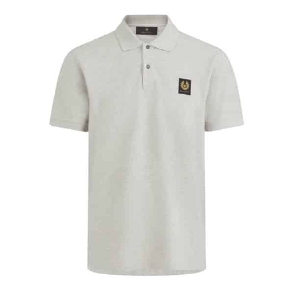 Belstaff Cotton Pique Old Silver Heather Polo