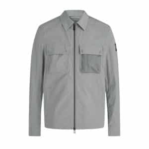 BELSTAFF Outline Ripple Shell Cloud Grey Overshirt | Menswear Online