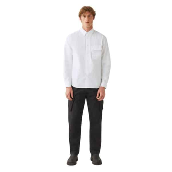 Belstaff Scale Garment Dye White Cotton Shirt 2