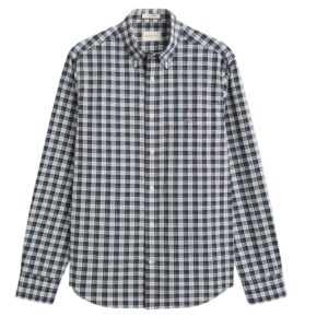 GANT Regular Fit Checked Poplin Green Shirt