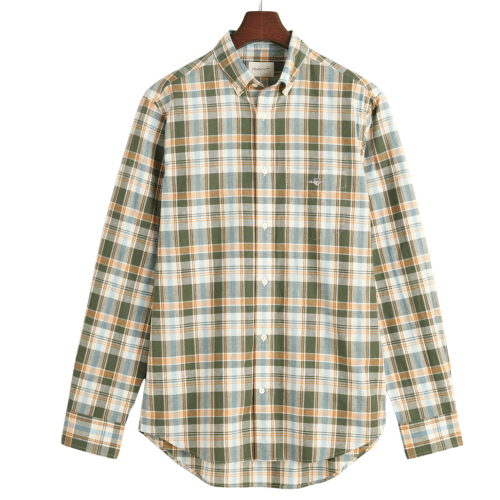 GANT Pine Green Shirt Front