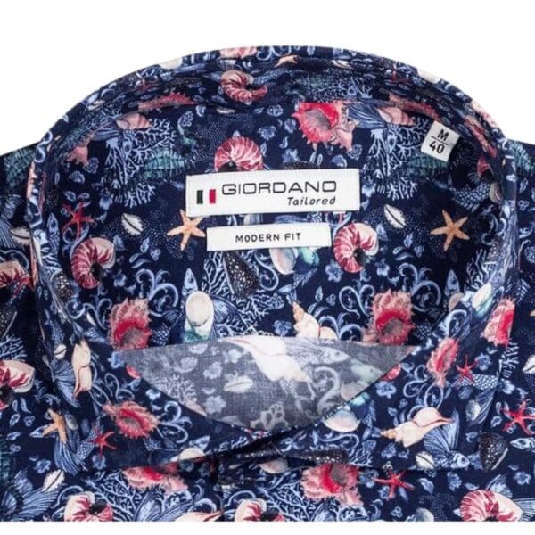 Giordano Sea Life SS Shirt collar