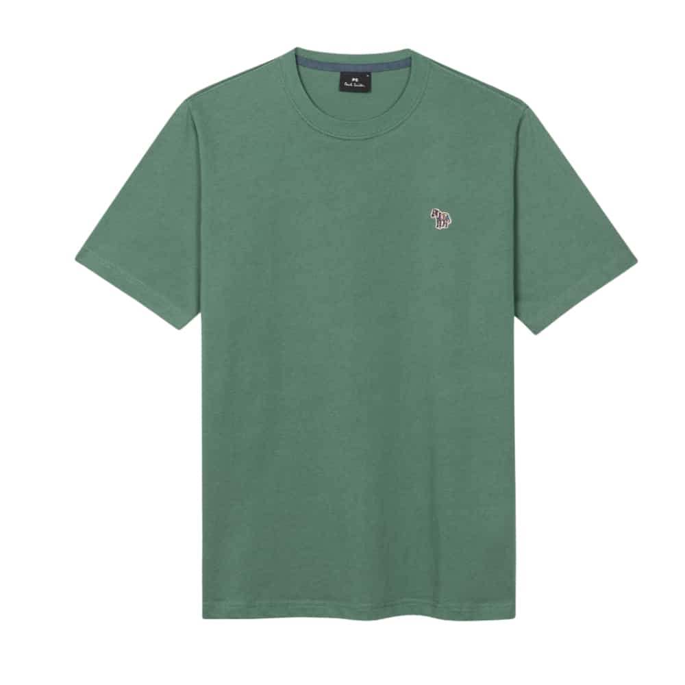 PS Paul Smith Zebra Logo Green T Shirt