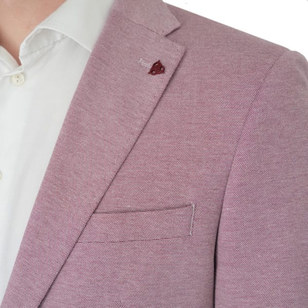 Roy Robson Slim Fit Soft Stretch Pink Jersey Jacket