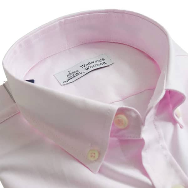 Warwicks Oxford Button Down Regular Fit Pink Shirt 1 1
