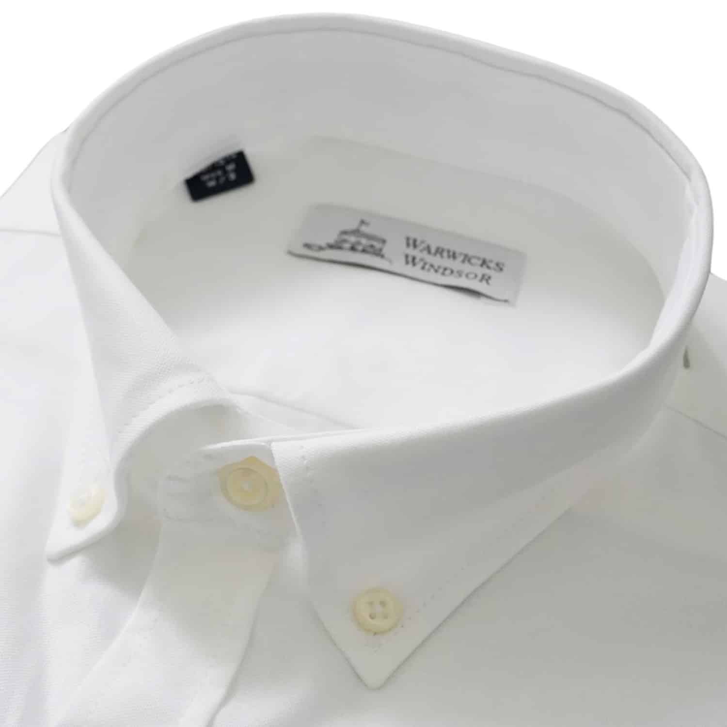 Warwicks Oxford Button Down Regular Fit White Shirt 2
