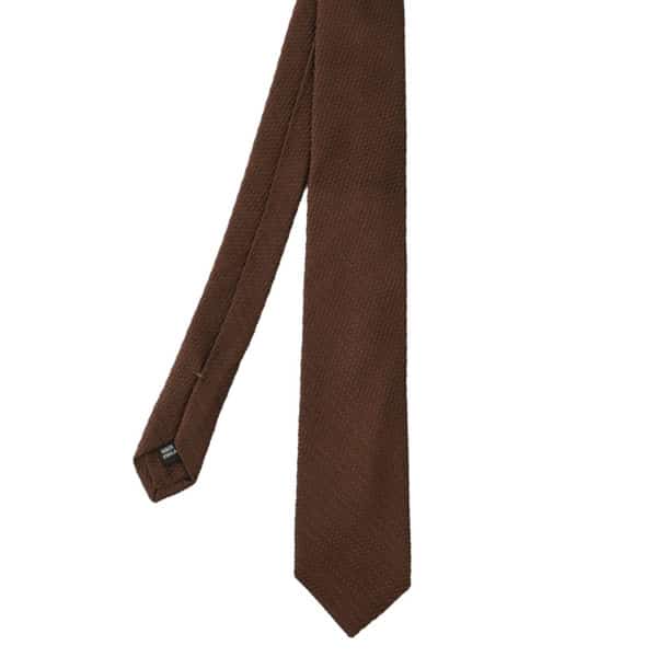 Warwicks Silk Textured Brown Tie
