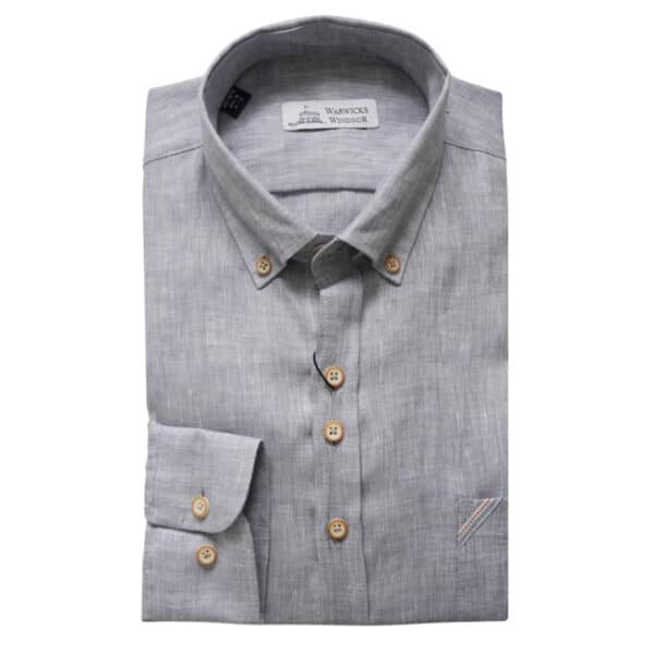 Warwicks grey linen shirt
