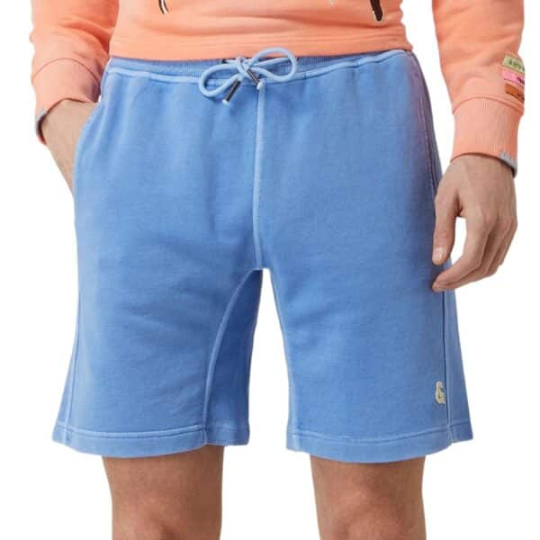 COLOURS SONS Marine Blue Sweat Shorts Front