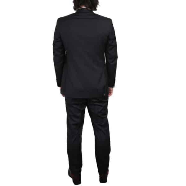 Canali Pure Wool Super Fine Check Slim Fit Charcoal Suit 4