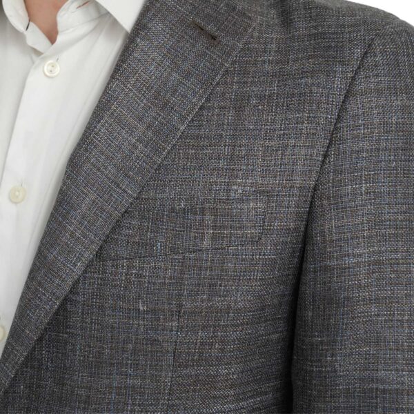 Canali Silk Wool Kei Regular Fit Brown Linen Jacket 2