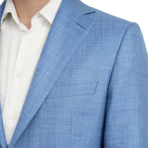 Eduard Dressler Silk Linen Loro Piana Fabric Sky Blue Jacket 1
