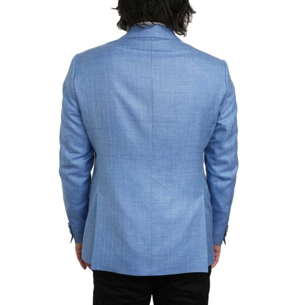 Eduard Dressler Silk Linen Loro Piana Fabric Sky Blue Jacket