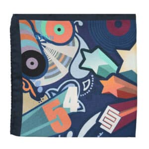Eton pocket square with abstract pattern