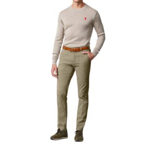 Meyer Bonn Stone Wool and Linen Mix Trousers