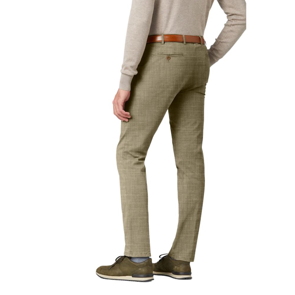 Meyer Bonn Stone Wool and Linen Mix Trousers 3 Meyer Bonn Stone Wool and Linen Mix Trousers - Image 3