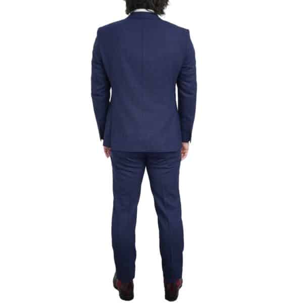 Roy Robson Slim Fit Fine Weave Dark Blue Suit 3