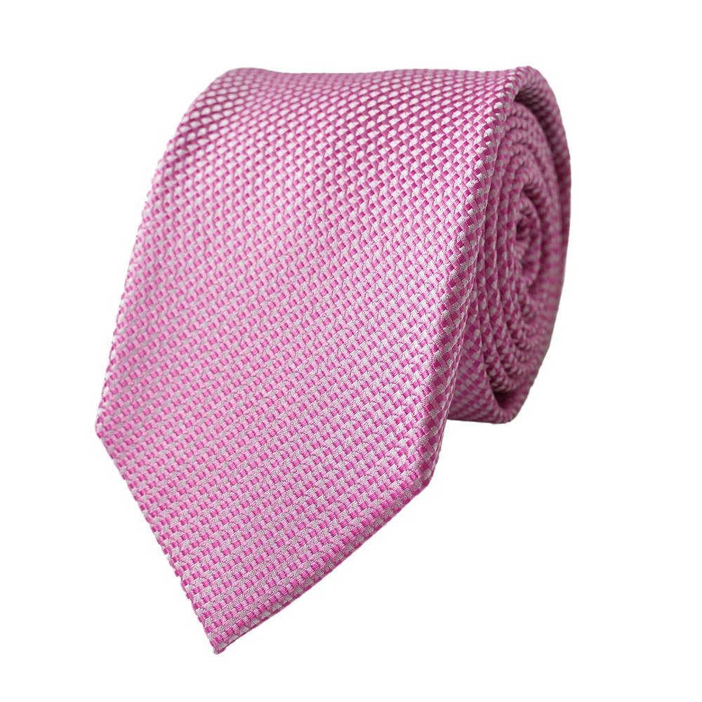 Van Buck London Neat Silk Pink Tie