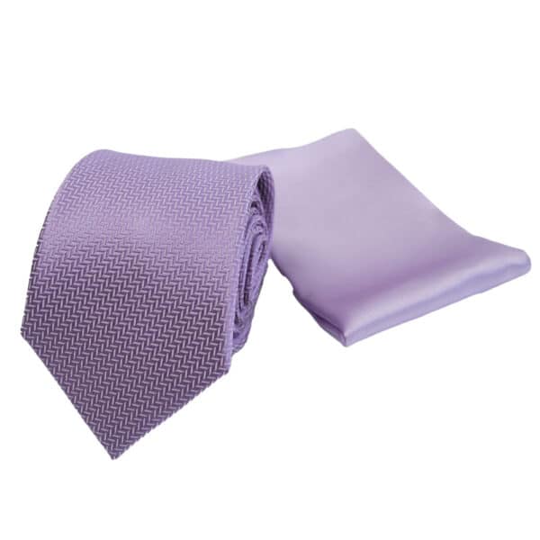 Warwicks Purple Tie and Pocket Square set2