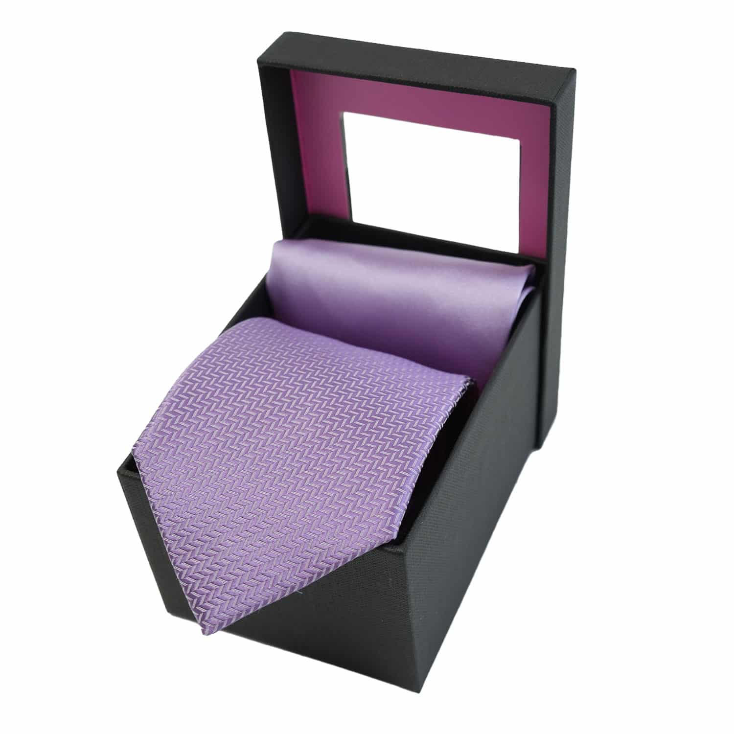 Warwicks Purple Tie and Pocket Square set3