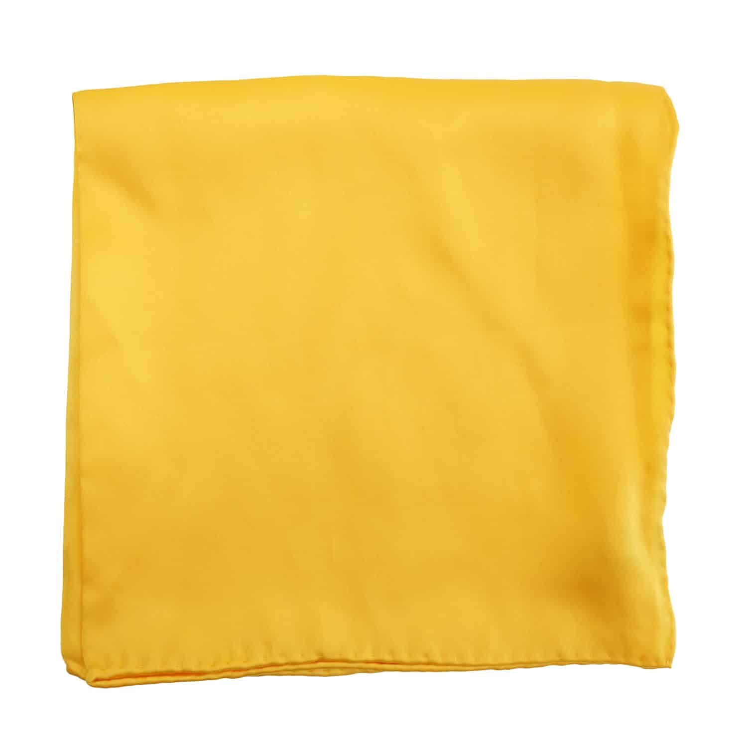 Warwicks silk yellow pocket square