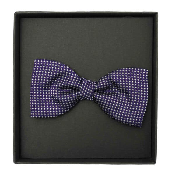 purple patterned Bow tie