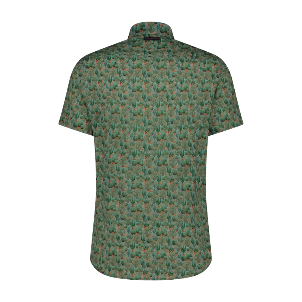 A Fish Named Fred Cactus Print Green Short Sleeve Shirt 2
