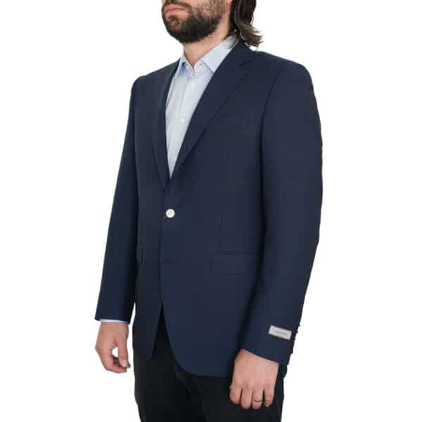 Canali Pure Wool Travel Water Repellent Slim Fit Royal Blue Blazer 4